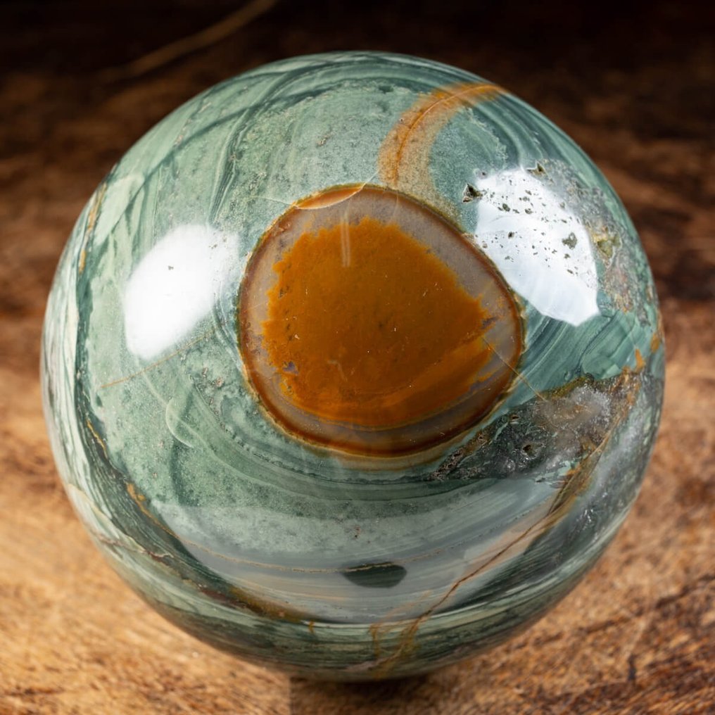 Agata EXTRA QUALITY Polychrome Agate Sphere - Height: 165 mm - Width: 165 mm- 6200 g #3.2