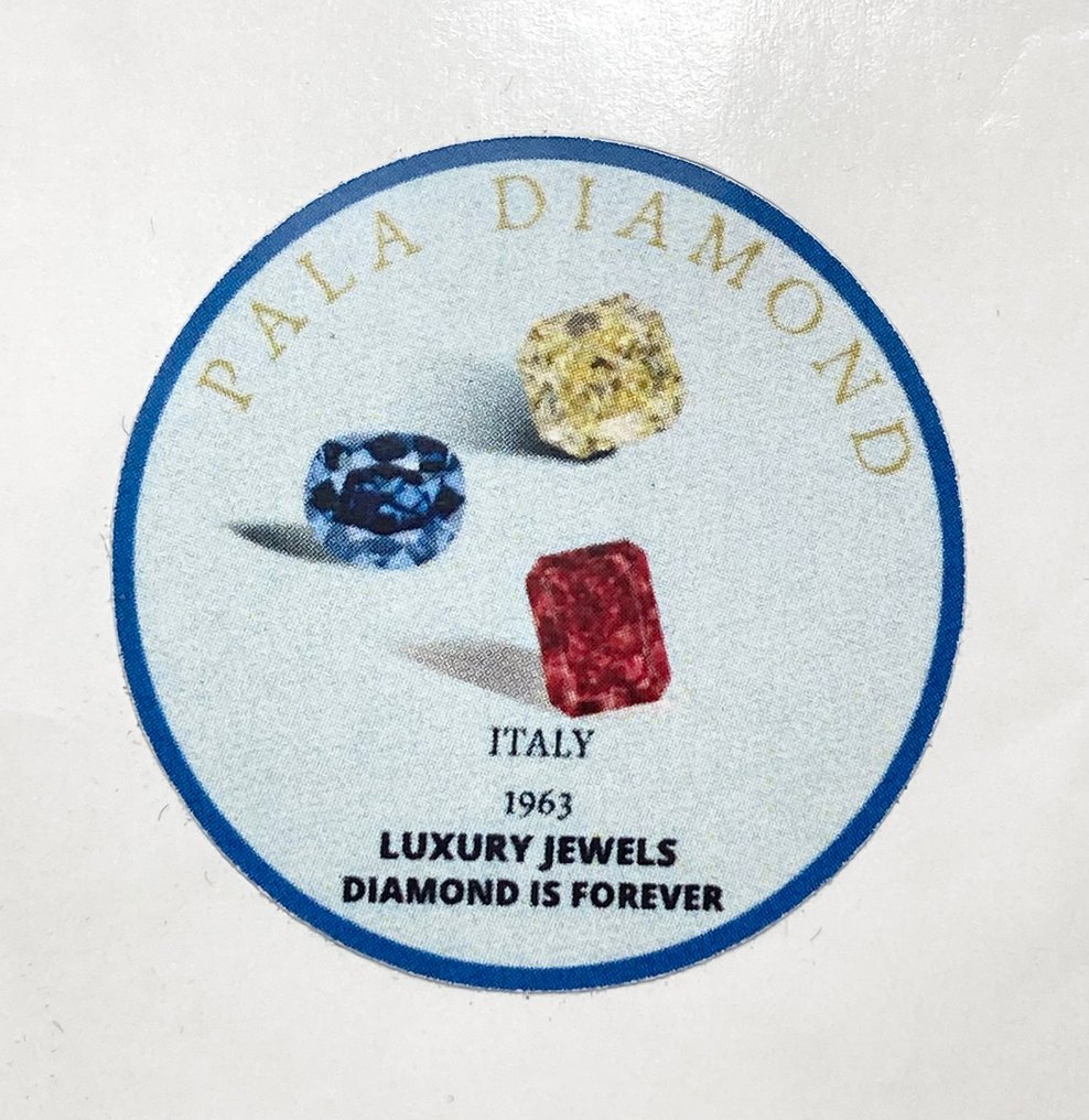 Pala Diamond Italy - 18 kt. Valkokulta - Sormus - 0.50 ct Timantti #1.3