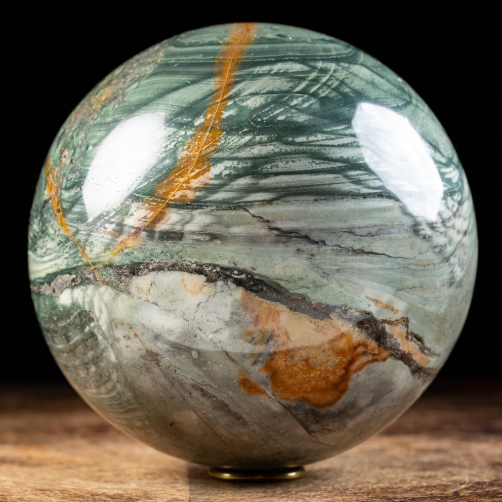 Agata EXTRA QUALITY Polychrome Agate Sphere - Height: 165 mm - Width: 165 mm- 6200 g #4.3