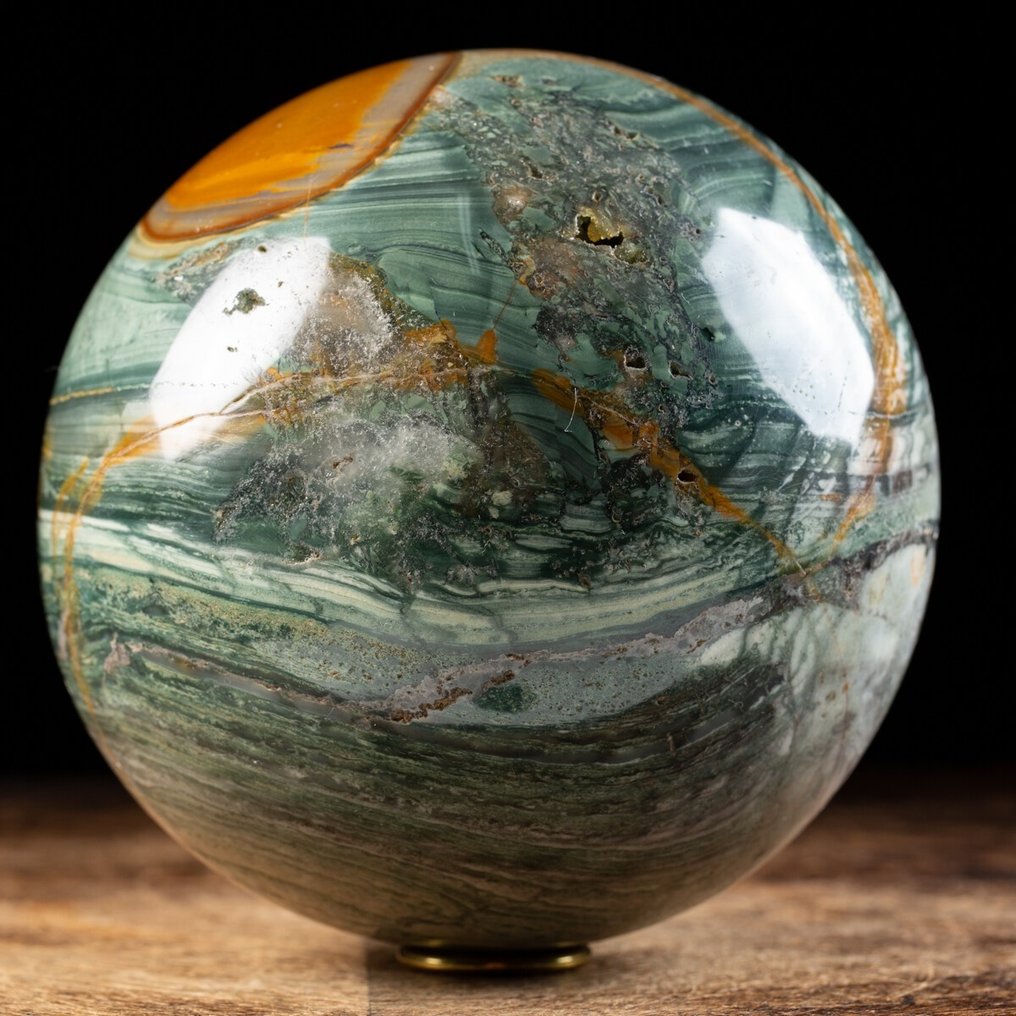 Agata EXTRA QUALITY - Polycrome Agate Sphere - Altezza: 165 mm - Larghezza: 165 mm- 6200 g #2.1