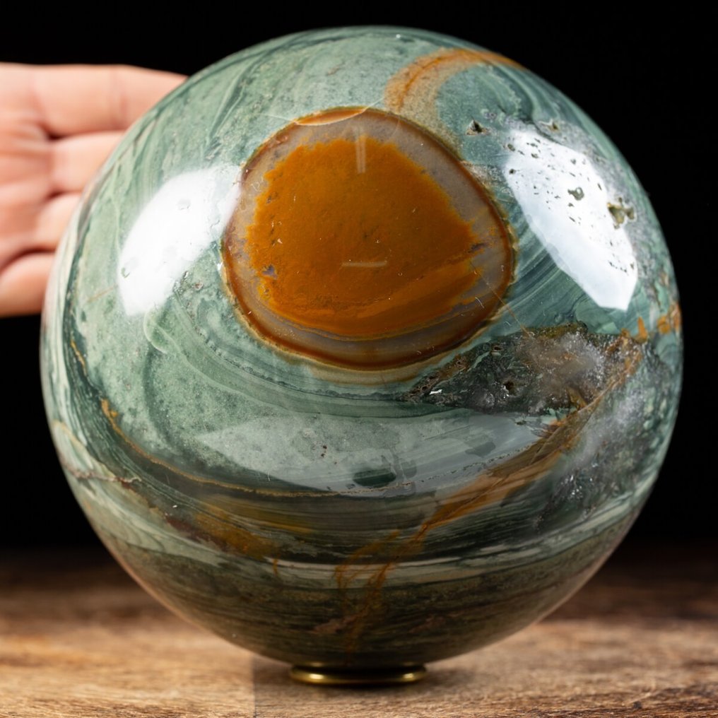 Agata EXTRA QUALITY - Polycrome Agate Sphere - Altezza: 165 mm - Larghezza: 165 mm- 6200 g #1.1