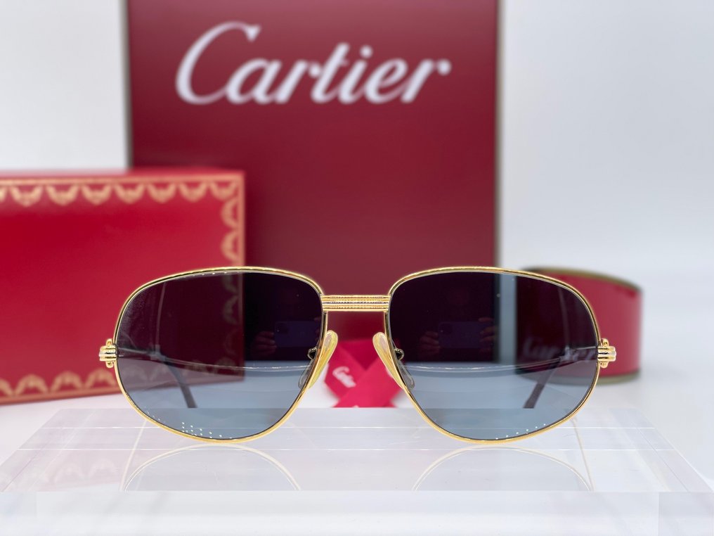 Cartier - Romance Louis Gold Planted 24k - Sonnenbrille #2.2