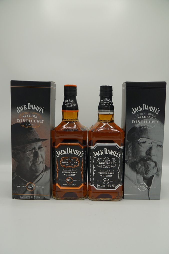 Jack Daniel's Master Distiller No 3 & No 5  - 1 Litre - 2 flasker #1.0