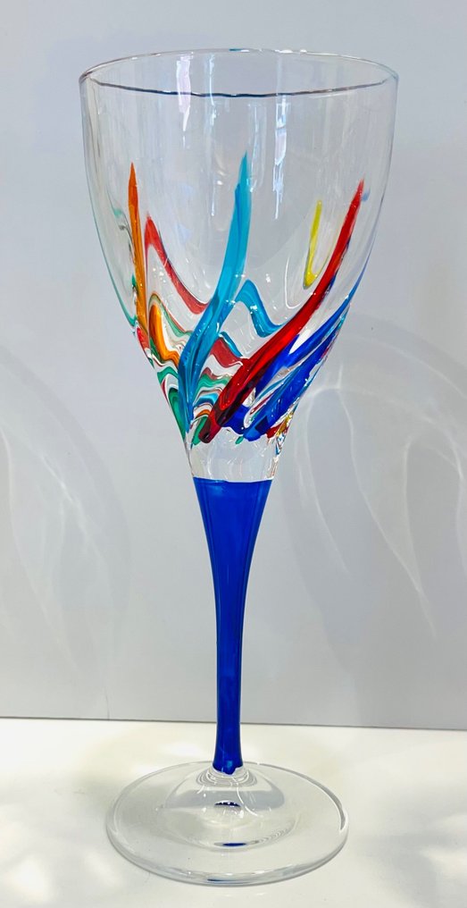 Vetreria Zecchin - Drinking set - hand decorated glass #3.2