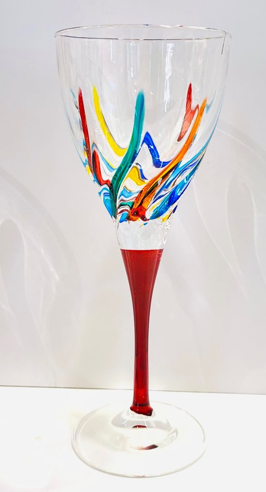 Vetreria Zecchin - Drinking set - hand decorated glass #2.2
