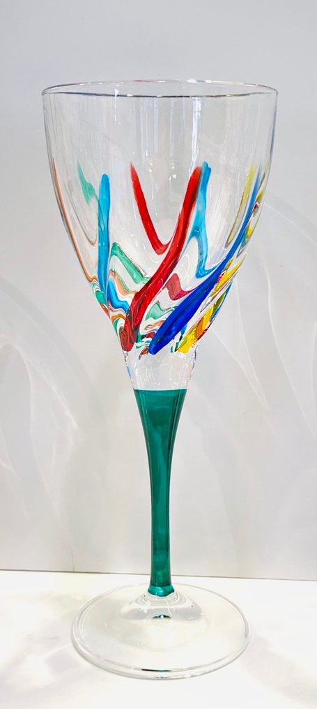 Vetreria Zecchin - Drinking set - hand decorated glass #2.1