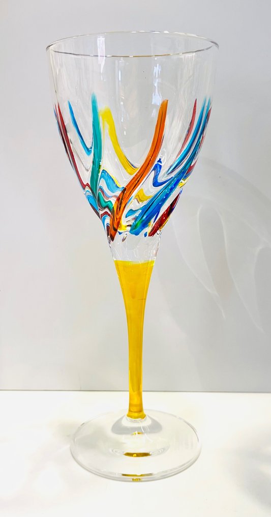 Vetreria Zecchin - Drinking set - hand decorated glass #3.1