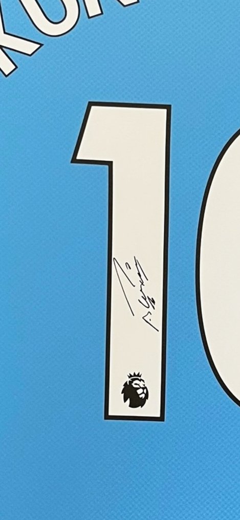曼城 - Signed by Sergio Kun Agüero - 足球衫 #2.1