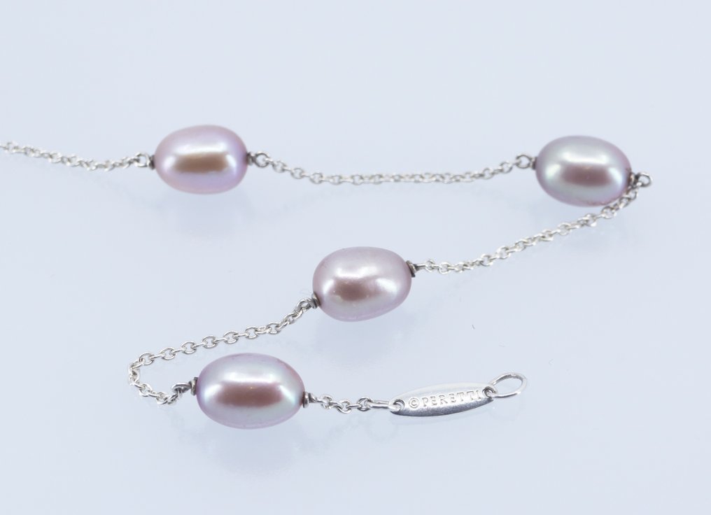 Tiffany & Co - Pearls by the Yard - 925 Argento - Bracciale Perla d’acqua dolce #2.1