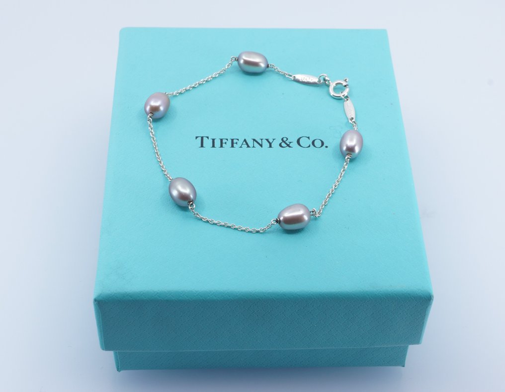 Tiffany & Co - Pearls by the Yard - 925 Argento - Bracciale Perla d’acqua dolce #1.1