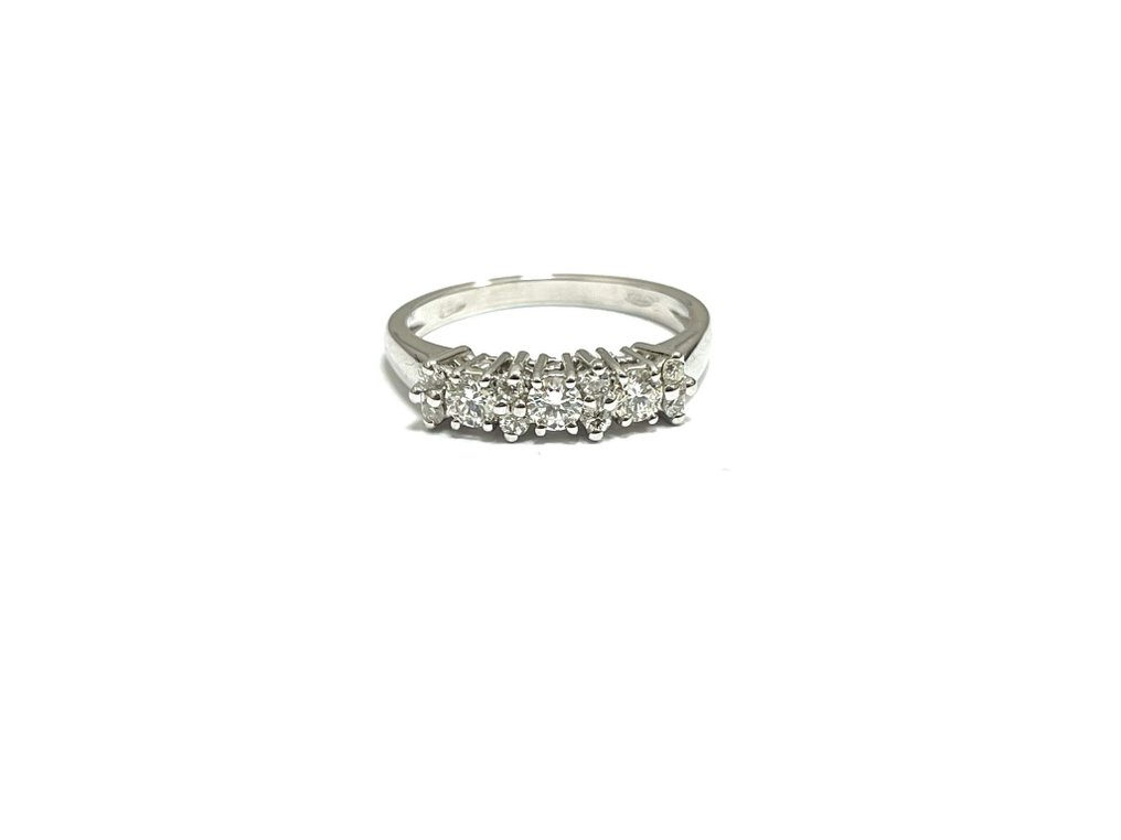 Eternity ring - 18 kt. White gold -  0.70 tw. Diamond  (Natural)  #2.1