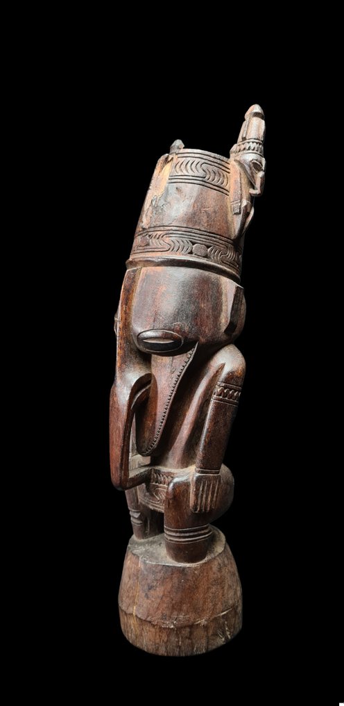 .  - Diorama Cabinet of curiosity -Nice Papua new Guinea Sepik Oriental statue (42 cm) #1.1