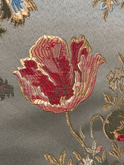 San Leucio damask fabric in green silk blend - Textile  - 280 cm - 124 cm #4.3