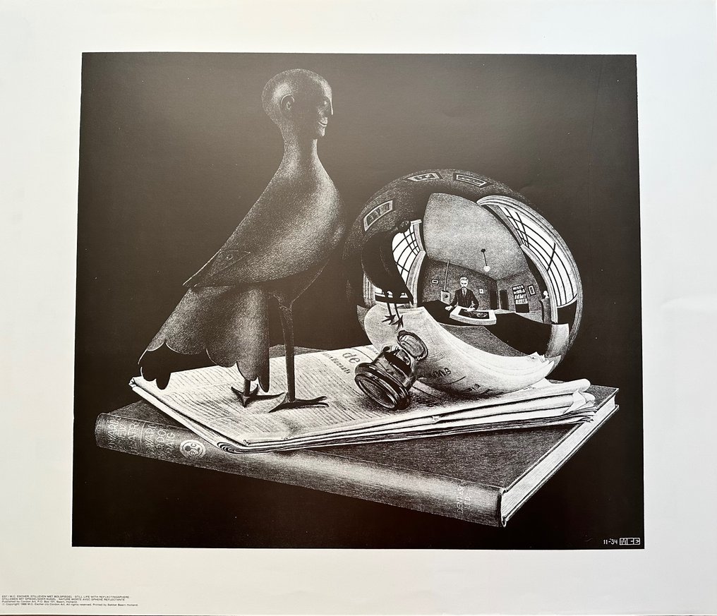 Maurits Cornelis Escher (1898-1972) - Still life with reflecting sphere #1.0