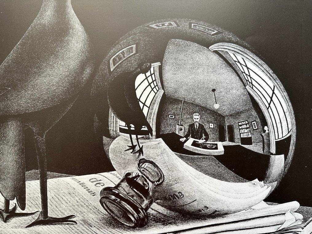 Maurits Cornelis Escher (1898-1972) - Still life with reflecting sphere #2.1