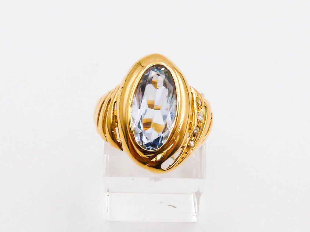 戒指 - 18 克拉 黃金 - 鉆石 #4.3