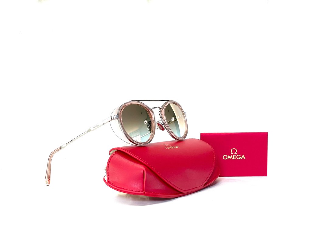 Other brand - OMEGA, Ω OM0021-72U, Cat: *2, Special Custom milled, Platinum, Barberini tempered glass, *New - Γυαλιά ηλίου #2.1