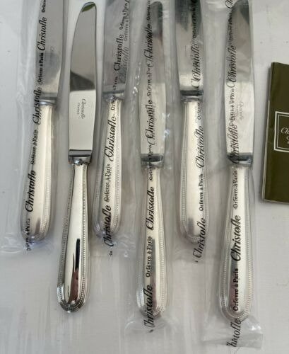 Christofle - Christofle couteaux 19.5cm - Servizio di posate (12) - Perle - metallo argento #3.2