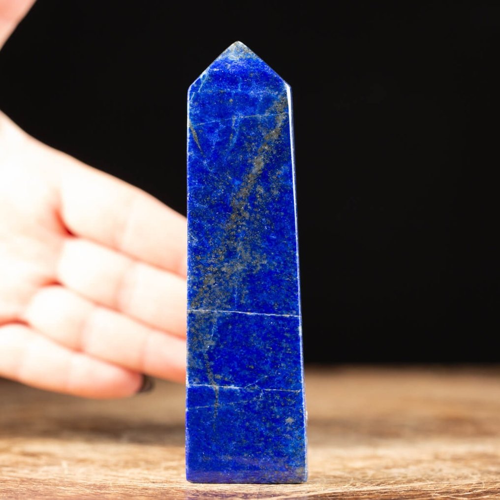 Lapis Lazuli Obelisk - Afghaanse Lapis van hoge kwaliteit - Hoogte: 120 mm - Breedte: 31 mm- 177 g #1.1