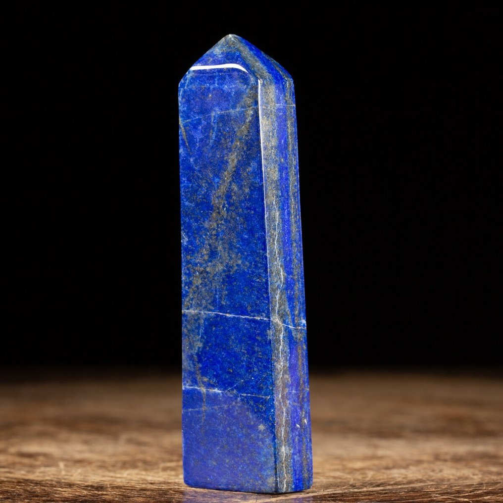 Lapis Lazuli Obelisk - Afghaanse Lapis van hoge kwaliteit - Hoogte: 120 mm - Breedte: 31 mm- 177 g #1.2