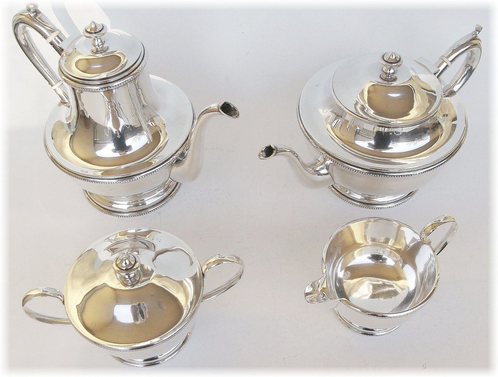 咖啡和茶具 - .900 银 - 2873克 - Early 20th century #2.1