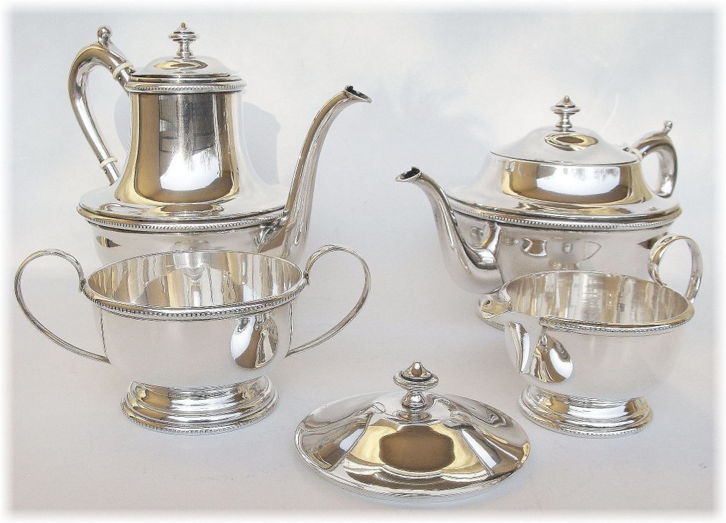 咖啡和茶具 - .900 银 - 2873克 - Early 20th century #1.1