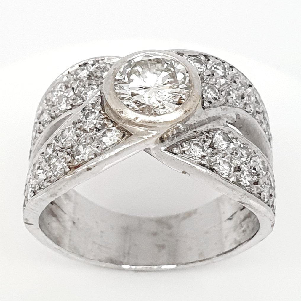18 karat Hvitt gull - Ring - 1.52 ct Diamant #2.1