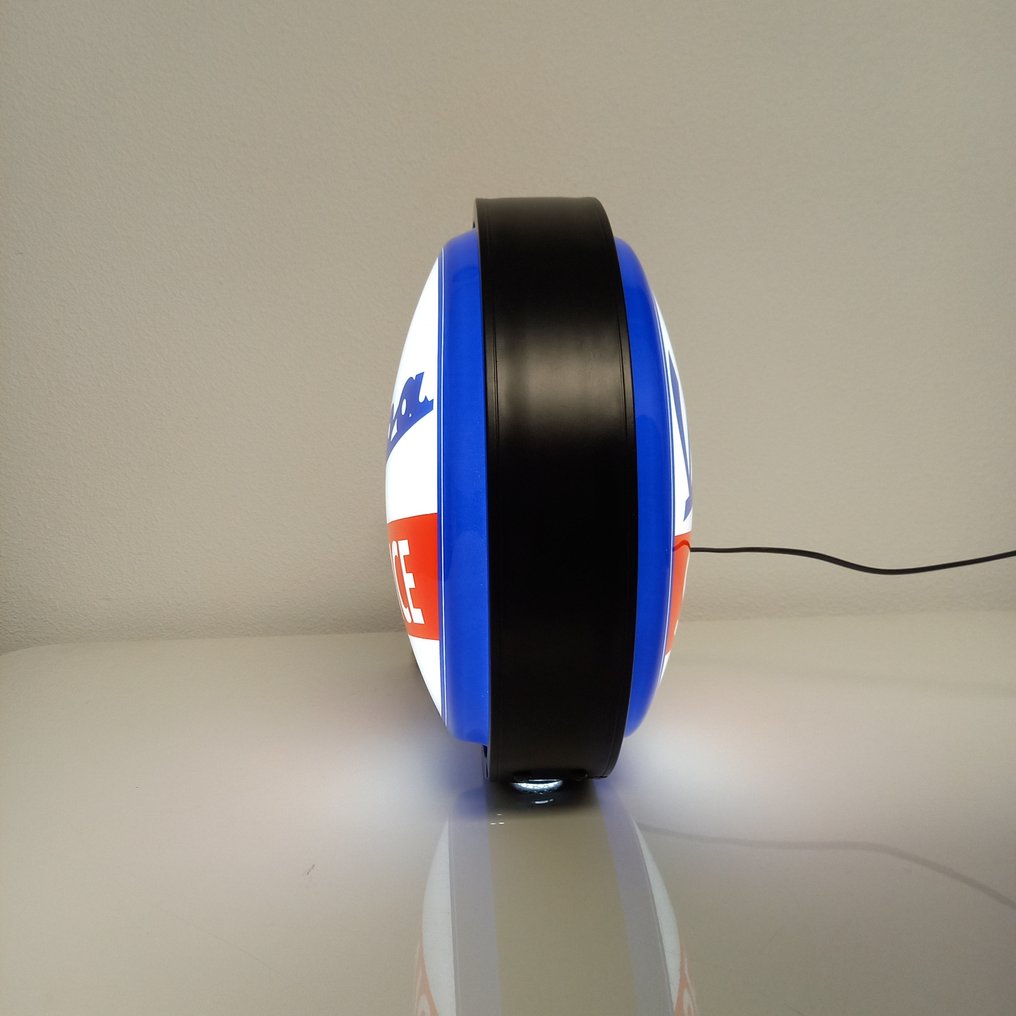 Panneau mural éclairé / enseigne lumineuse de Vespa - Caisson lumineux - Vespa Service - métal #3.2