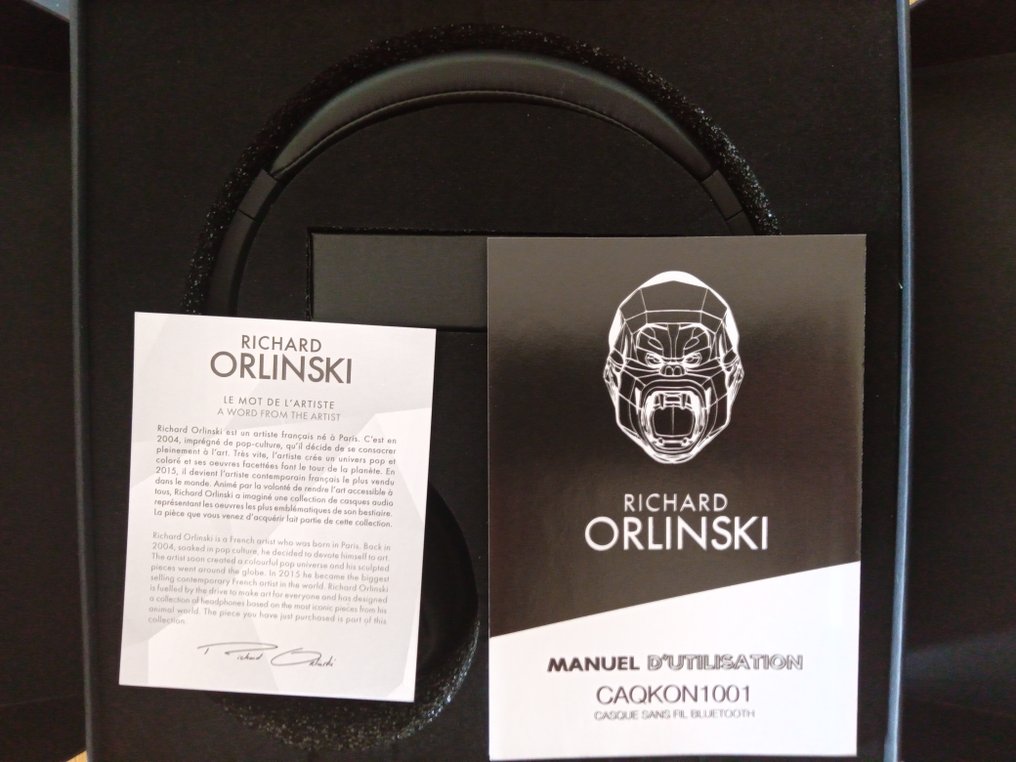 Richard Orlinski (1966) - HEADPHONES KONG - Black (incl box and COA) #3.2