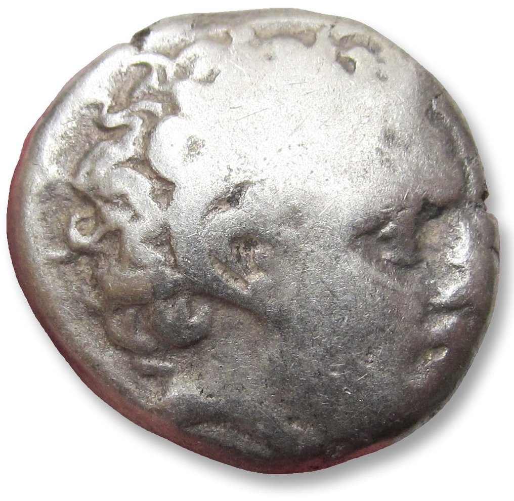 Kyrenaica, Kyrene. AR Didrachm,  Circa 294-275 B.C. - time of Magas - cornucopiae symbol #1.2