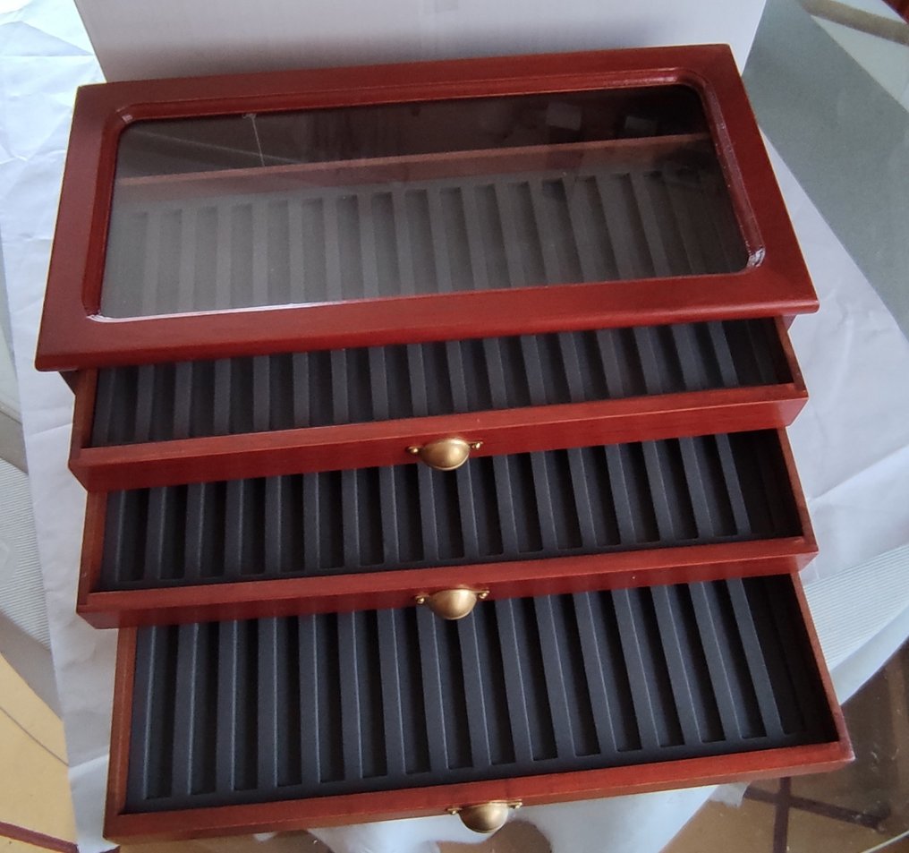 沒有保留價 - 展示櫃 - 木, 金屬 #1.0