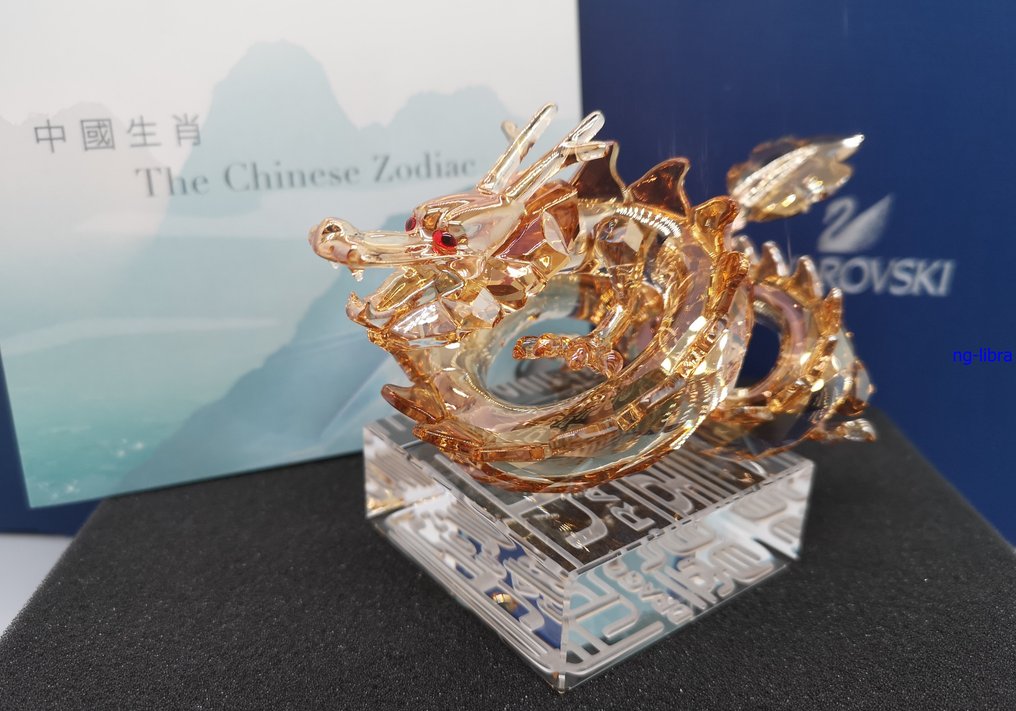 Swarovski - Figur - Dragon large - 1083710 - Box + Certificate - Krystal #1.0