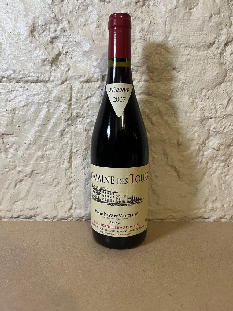 2007 Domaine des Tours - Merlot - Vaucluse - 1 Fles (0,75 liter) #1.1