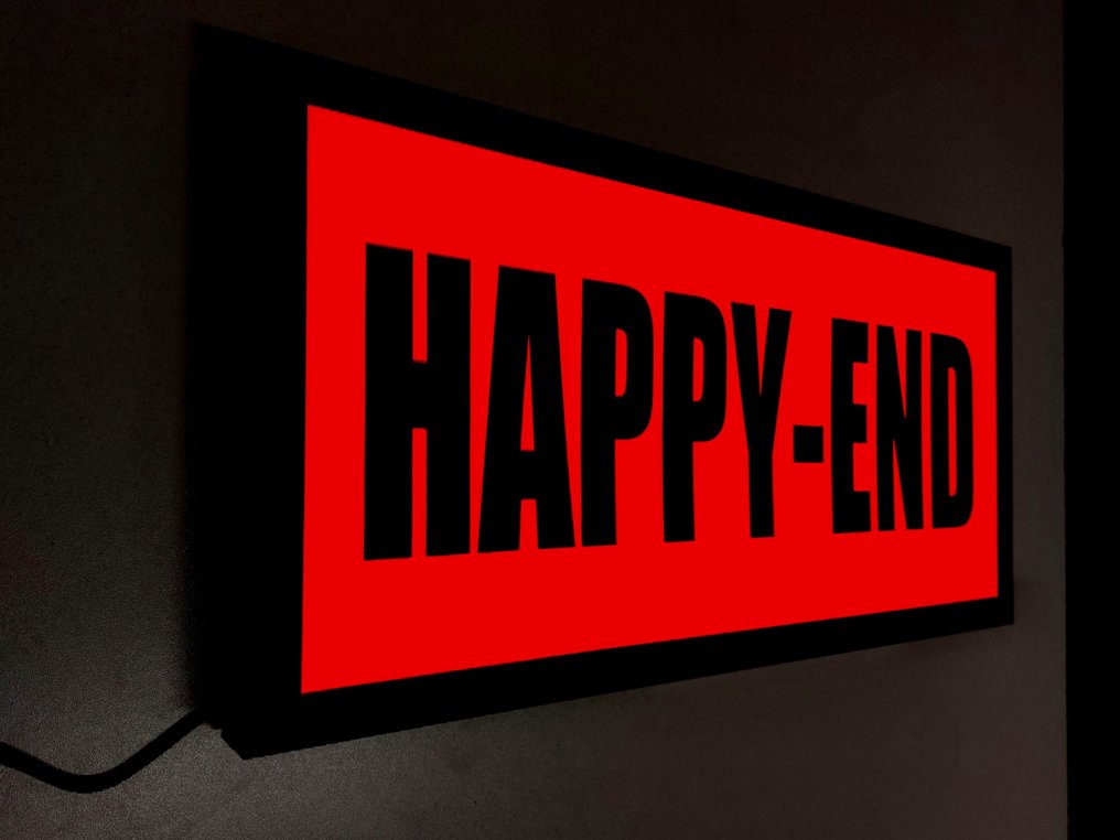 Lighted sign - Amsterdam Red Light District Happy-End illuminated sign - Steel, Plastic #3.2