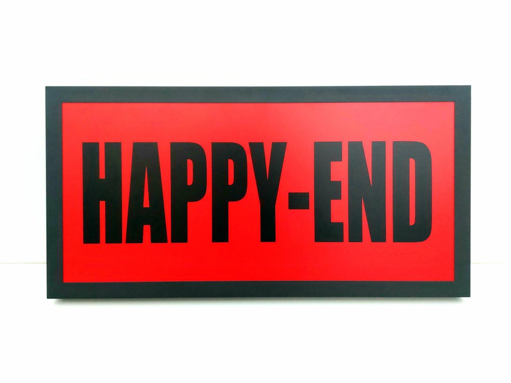 Lighted sign - Amsterdam Red Light District Happy-End illuminated sign - Steel, Plastic #2.1