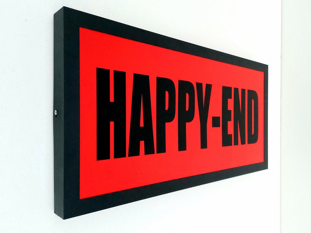 Lighted sign - Amsterdam Red Light District Happy-End illuminated sign - Steel, Plastic #4.3