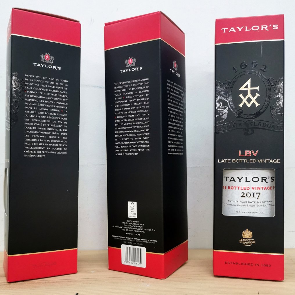 2017 Taylor's - Late Bottled Vintage Port - Porto - 6 Bottles (0.75L) #1.0