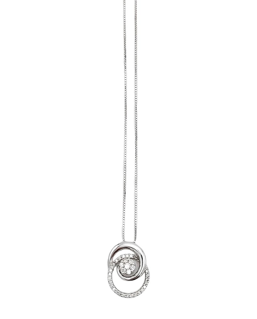 Comete - 18 kt Vittguld - Halsband med hänge - 0.30 ct Diamant #2.2