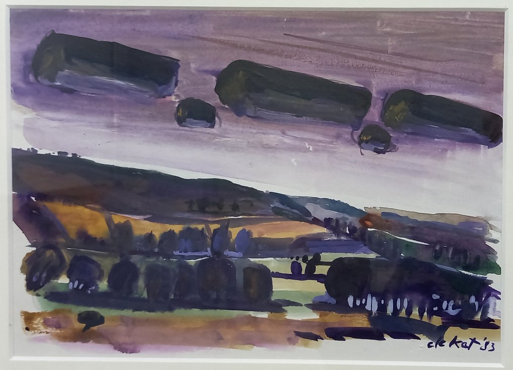 Otto B. de Kat (1907-1995) - **NO RESERVE** Frans landschap #3.2