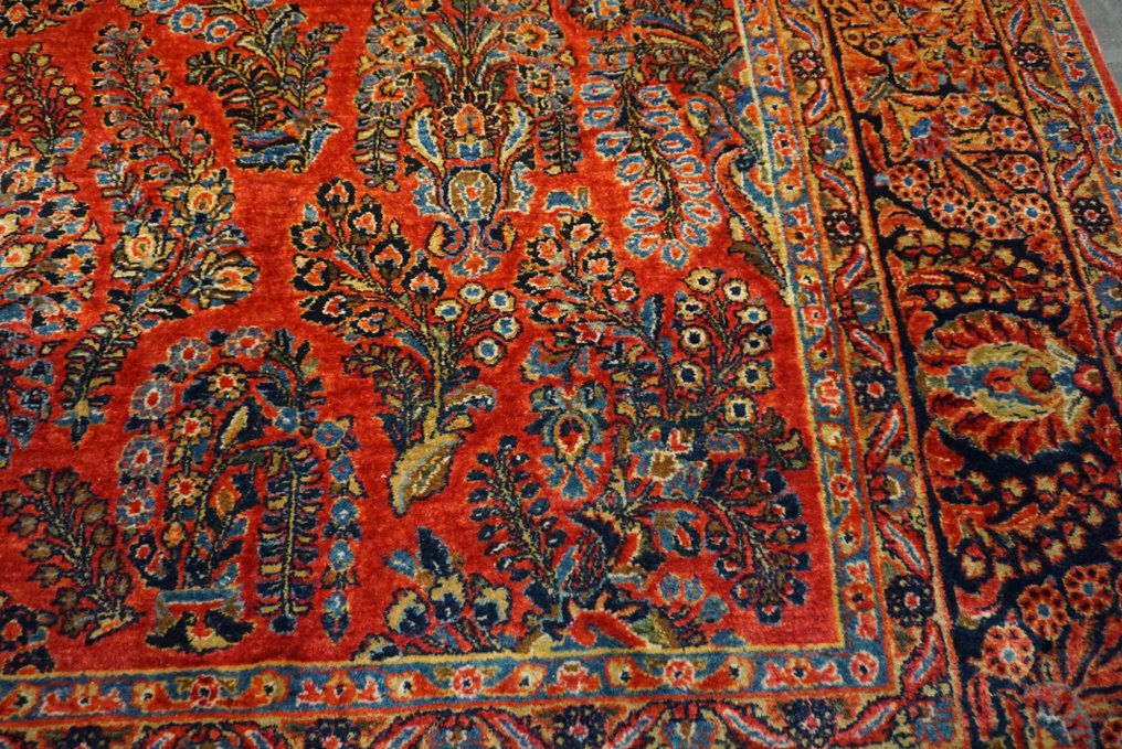 古董美國薩魯克 - 地毯 - 355 cm - 263 cm #3.1
