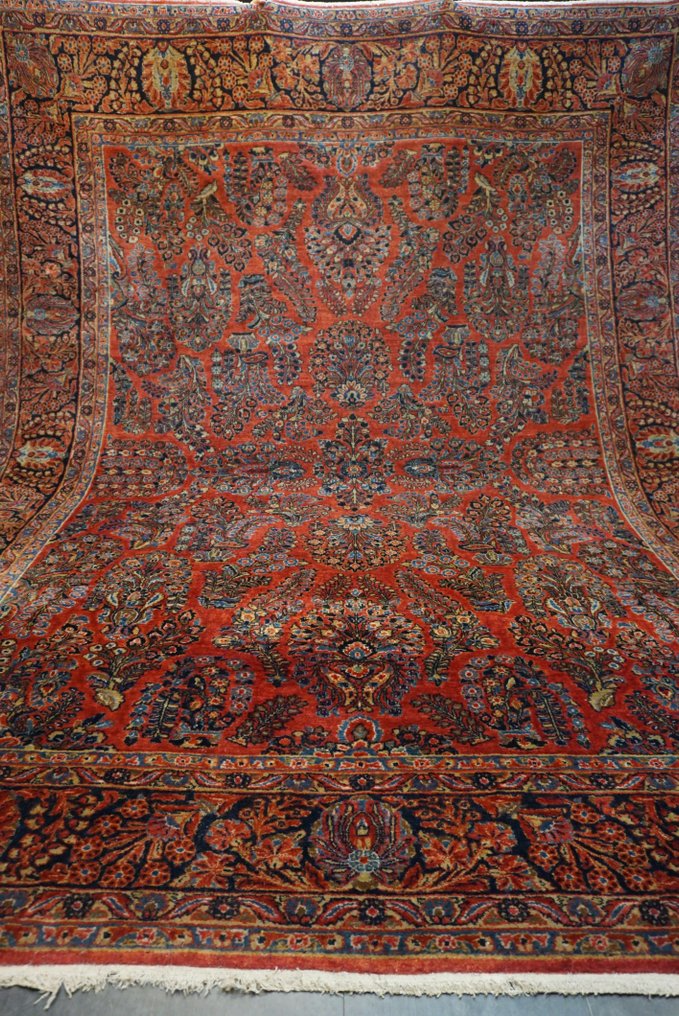 古董美国萨鲁克 - 地毯 - 355 cm - 263 cm #2.1