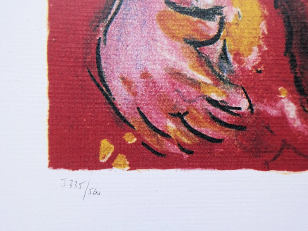 Marc Chagall (1887-1985) - La jeune fille et l'oiseau #4.3