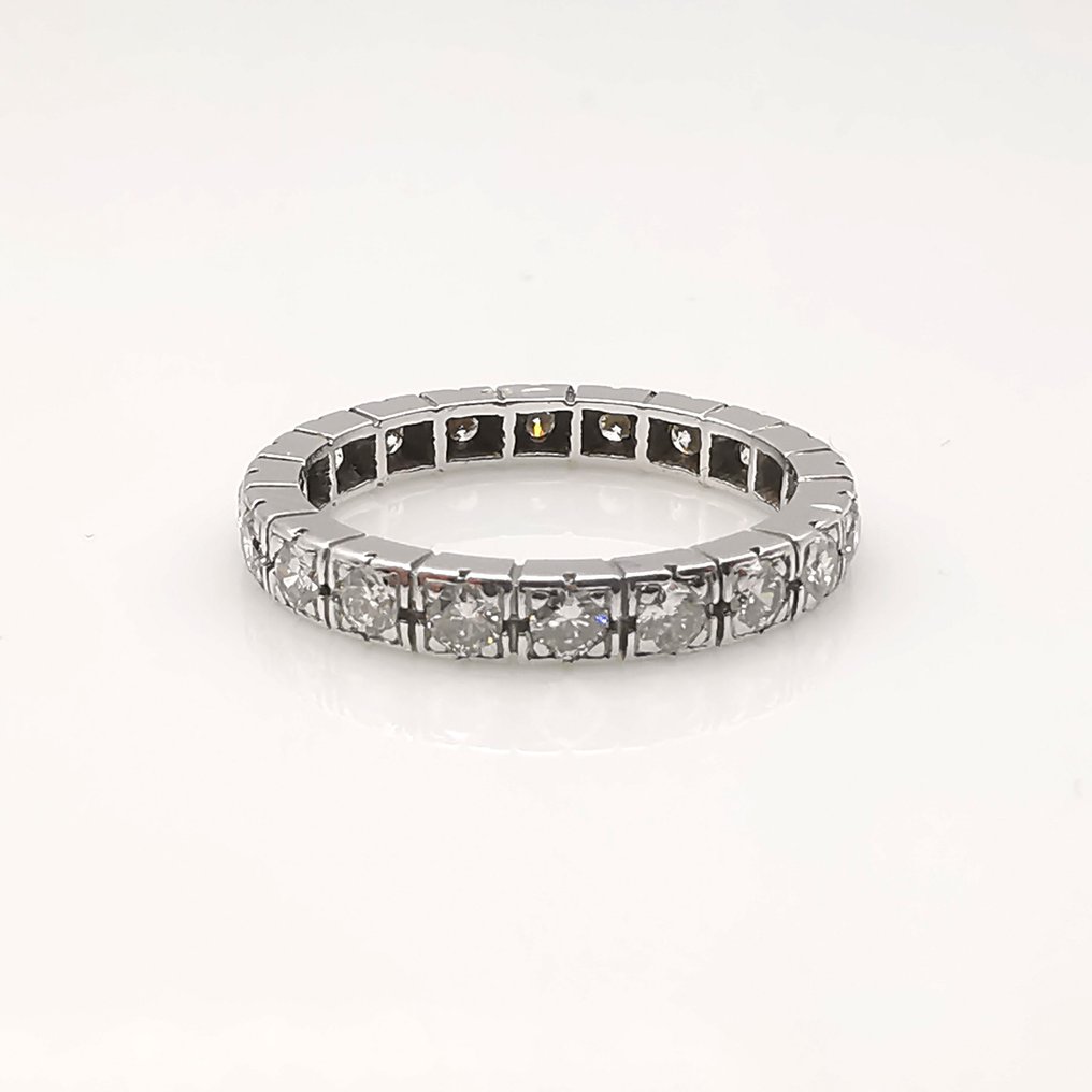 18 karat Hvitt gull - Ring - 1.00 ct Diamant #1.1