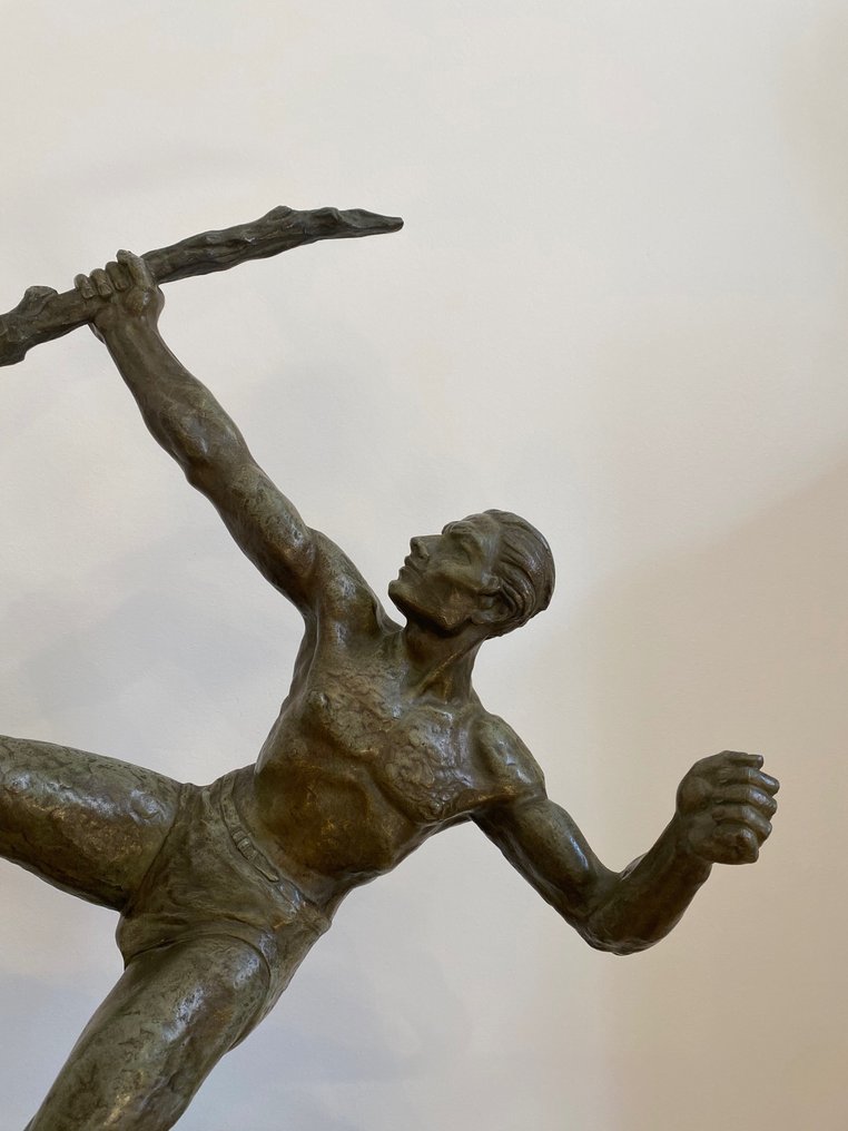 Emile Dautrive - Escultura, L’effort - 60 cm - Bronze #2.2