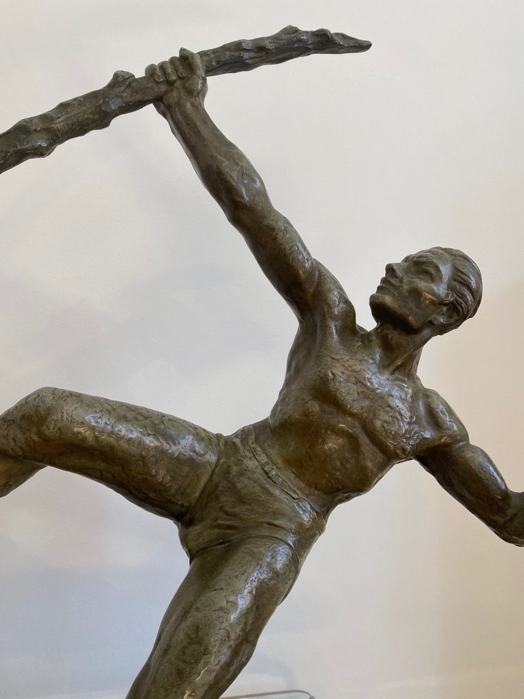 Emile Dautrive - Escultura, L’effort - 60 cm - Bronze #3.1