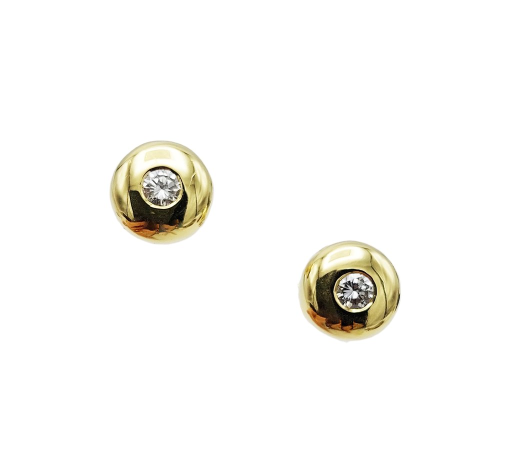Damiani - 18 carats Or jaune - Boucles d'oreilles - 0.20 ct Diamant #1.1