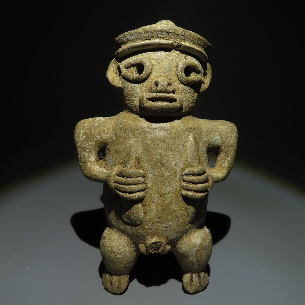 Guanacaste - Nicoya, Costa Rica Terracotta Figura. I-V secolo d.C. 17,5 cm H.Licenza di importazione spagnola. #1.1