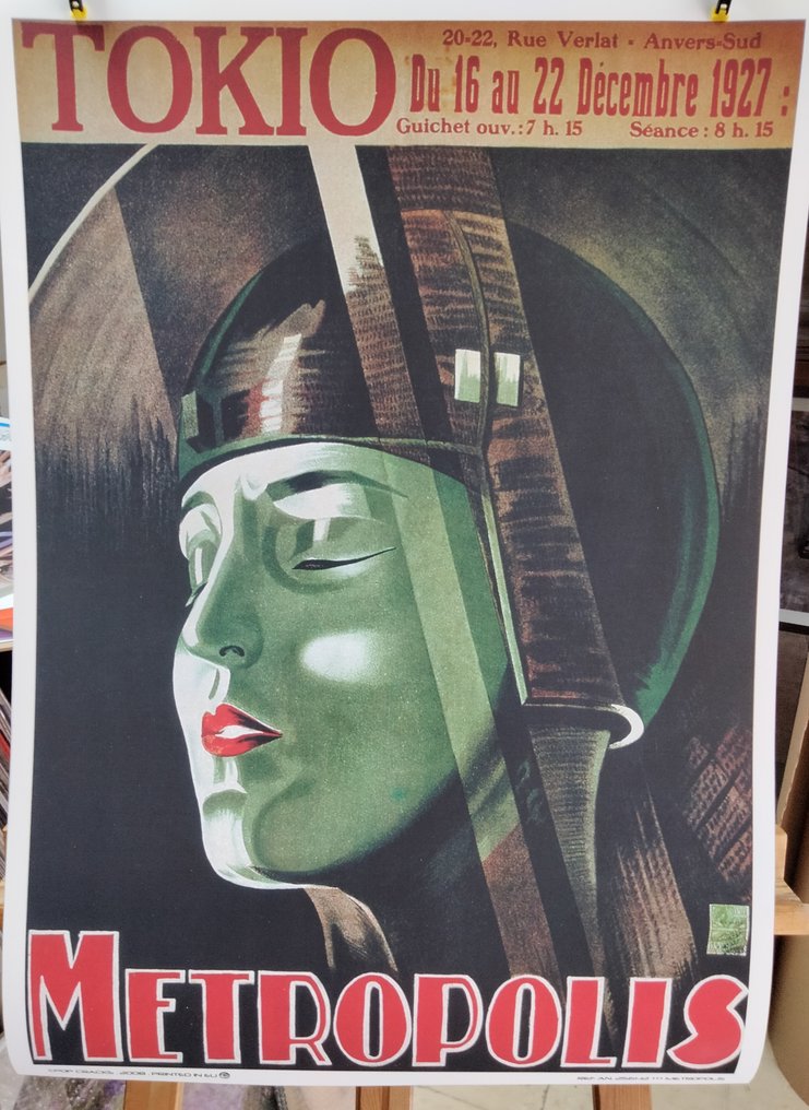 Fritz Lang - Metropolis (TOKIO - 1927) - Diseño Publicitario- Modern reproduction #1.0