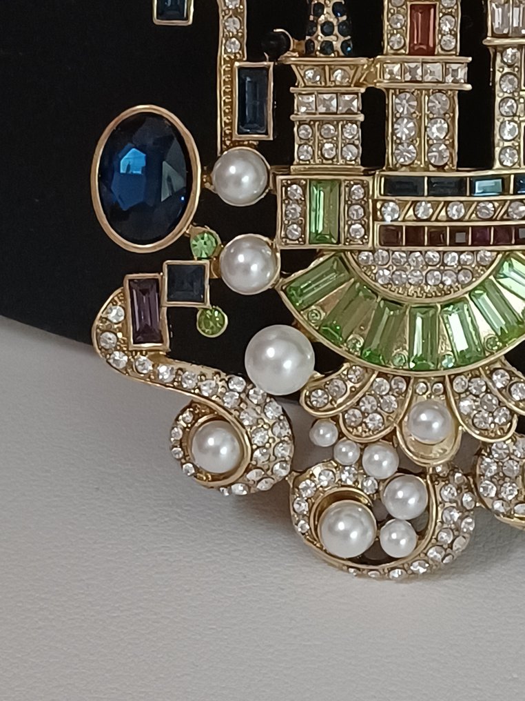 Heidi Daus - 青銅色, 灰姑娘的水晶城堡 - 胸針 #2.1