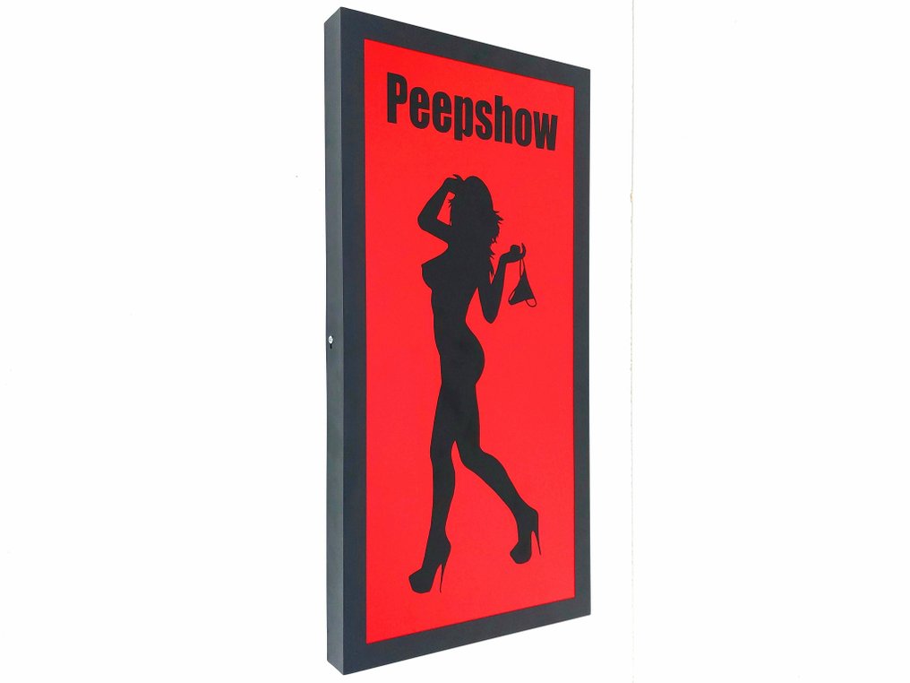 照明标志 - 阿姆斯特丹红灯区人体彩绘展发光标志 - 钢, 塑料 #2.1